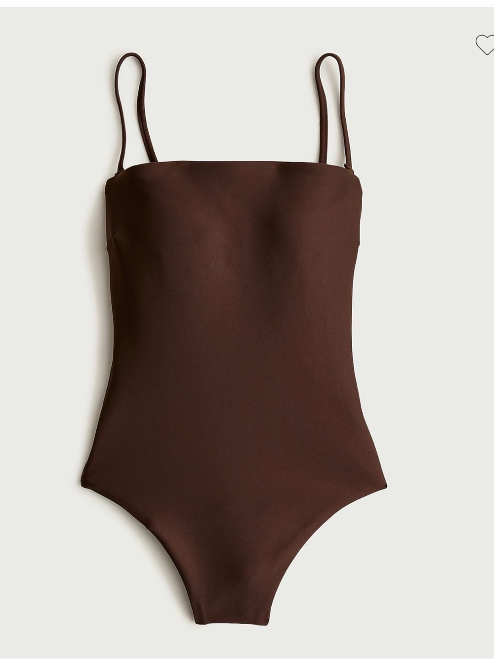J.Crew Long-torso Gemma one-piece in Classic Sculpt™ in Brown cI369